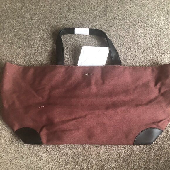 Swarovski Crystal Brown Canvas Tote Brand New with Crystals - Picture 2 of 7